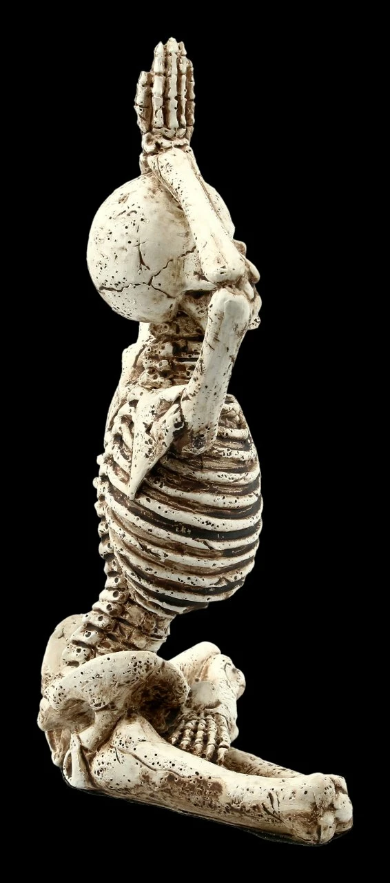 Skelett Figur - Lotus Mit Händen über Kopf 8 Skelett Figur - Lotus Mit Händen über Kopf – Bild 6