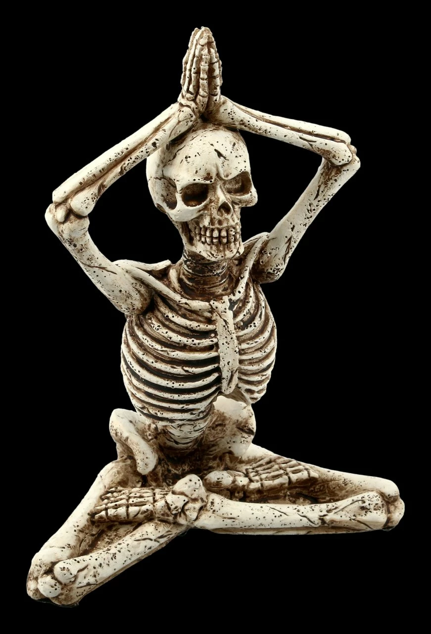 Skelett Figur - Lotus Mit Händen über Kopf 4 Skelett Figur - Lotus Mit Händen über Kopf – Bild 2