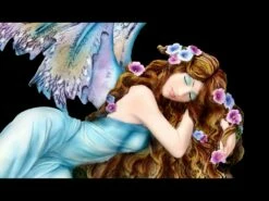 Elfen Figur - Shila Schläft Auf Baumstumpf -FIGUREN Verkäufe FS20774 Elfen Figur Shila schlaeft auf Baumstumpf 9 1280x1280