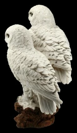 Eulen Figur - Schneeeulen Paar Auf Ast -FIGUREN Verkäufe FS20794 Schneeeulenpaerchen auf Ast stehend 4 1280x1280