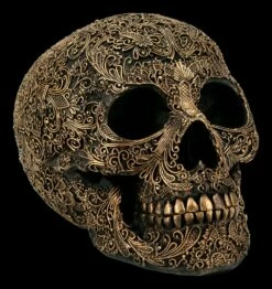 Totenkopf Mit Feinen Ornamenten