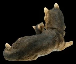 Wolf Figur Mit Jungem -FIGUREN Verkäufe FS21193 Wolf Figur mit Junges 5 1280x1280