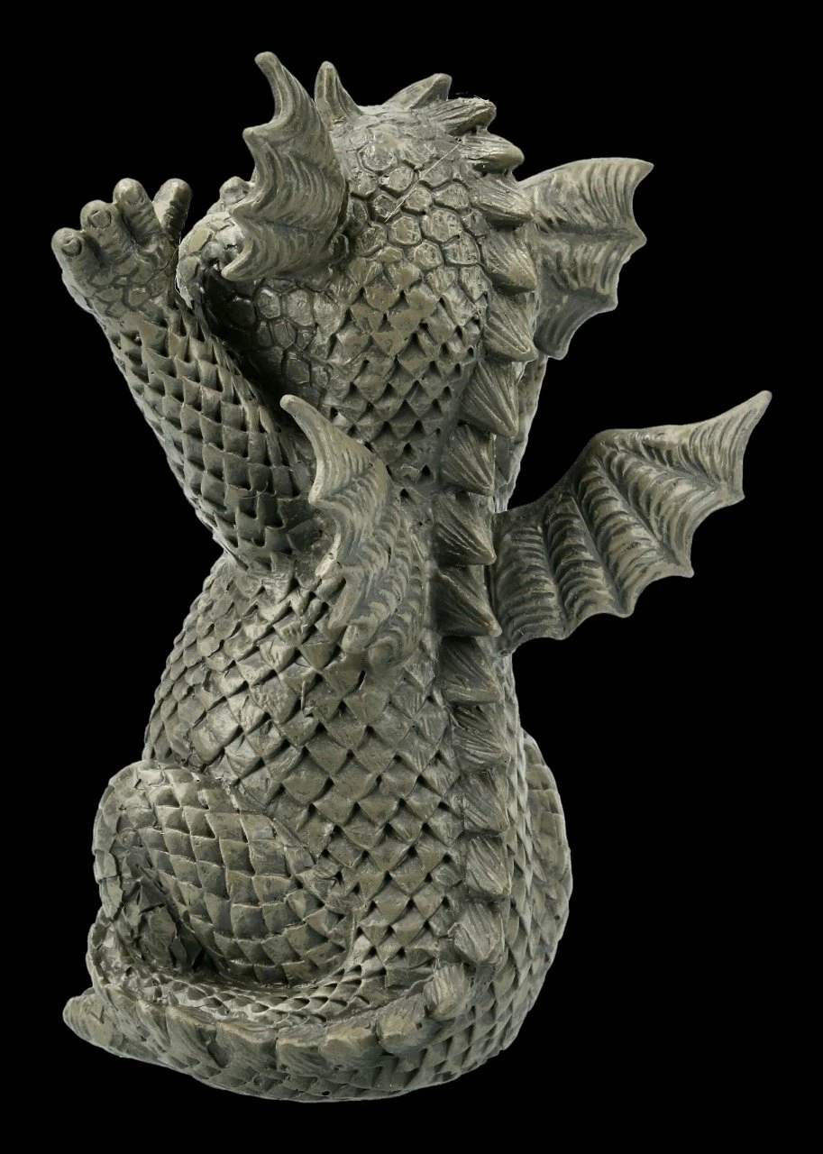 Kleine Gartenfigur - Happy Drache 6 Kleine Gartenfigur - Happy Drache – Bild 4