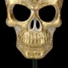 Goldfarbene Totenkopf Maske Auf Metall Ständer -FIGUREN Verkäufe FS21264 Goldfarbene Totenkopf Maske auf Metall Staender 2 1280x1280