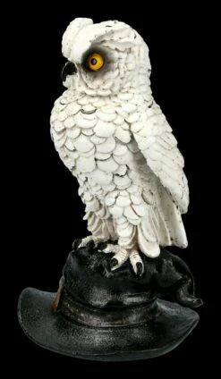 Weiße Eulen Figur Auf Hexenhut - Soren -FIGUREN Verkäufe FS21315 Weisse Eule auf Hexenhut Soren 3 1280x1280
