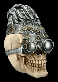 Totenkopf Schatulle - Steampunk Rasta