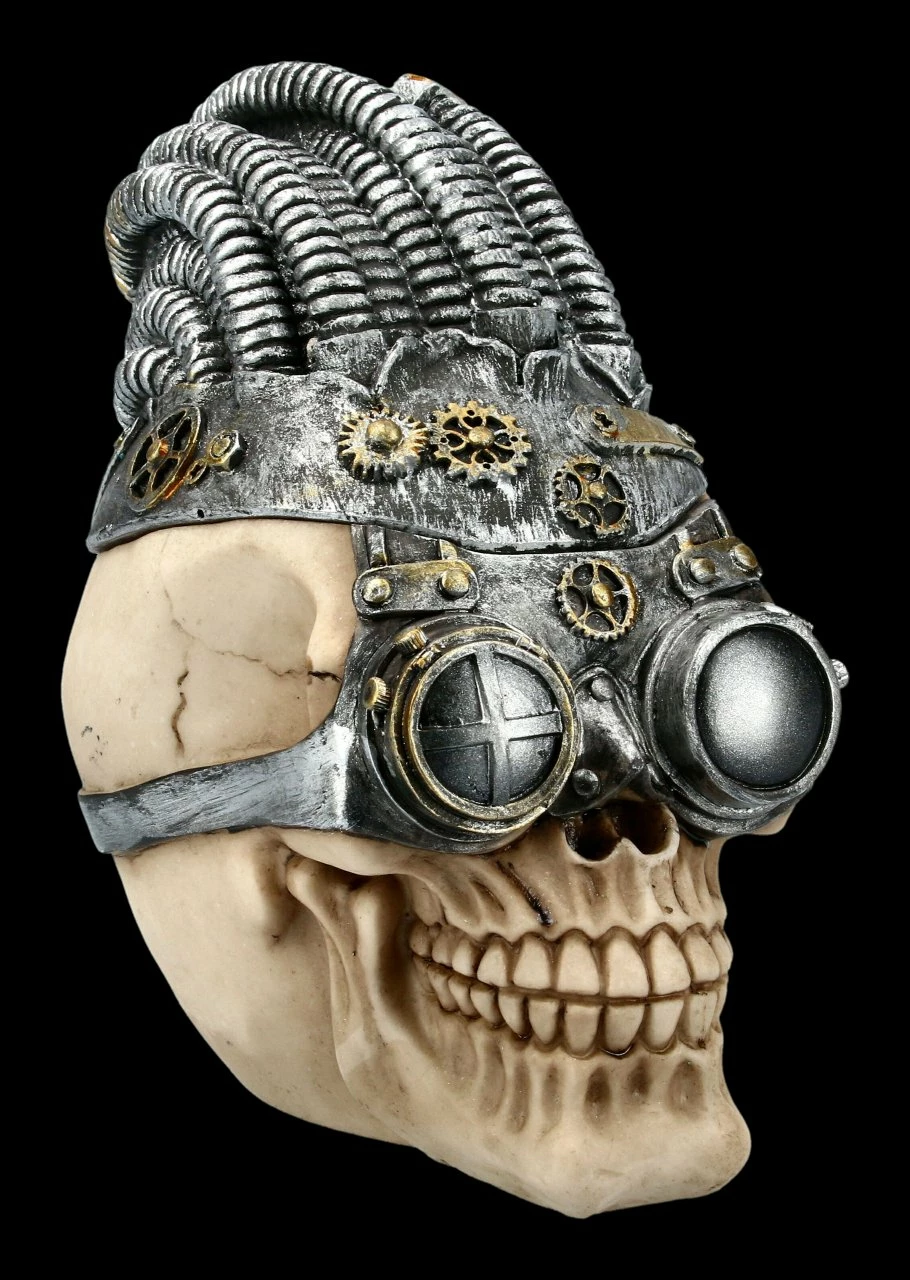 Totenkopf Schatulle - Steampunk Rasta 3 Totenkopf Schatulle - Steampunk Rasta
