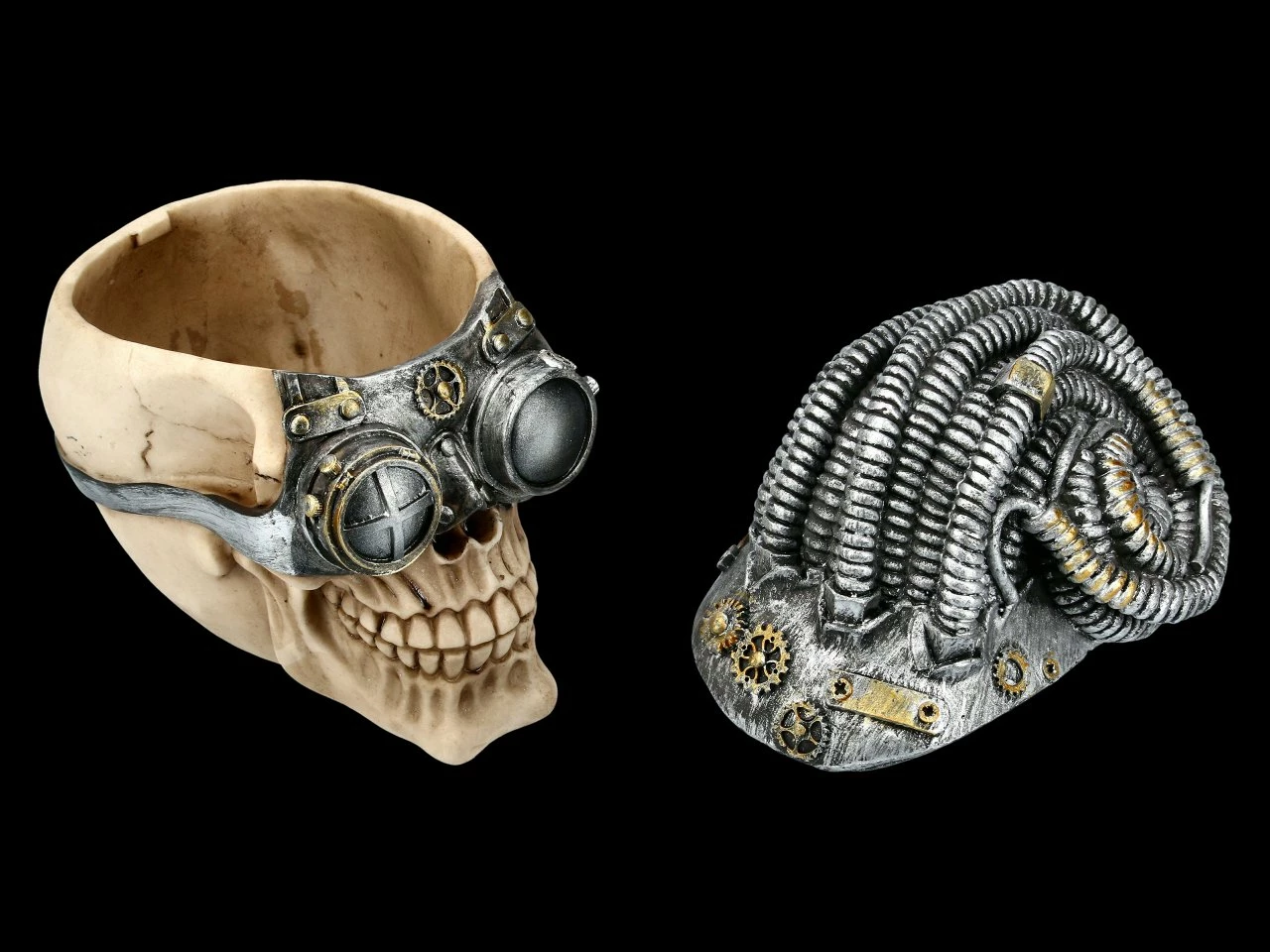 Totenkopf Schatulle - Steampunk Rasta 8 Totenkopf Schatulle - Steampunk Rasta – Bild 6