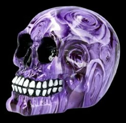Totenkopf Mit Rosen - Purple Romance - Medium -FIGUREN Verkäufe FS21567 Bunter Totenkopf mit Rosen Purple Romance medium 3 1280x1280