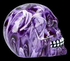 Totenkopf Mit Rosen - Purple Romance - Medium -FIGUREN Verkäufe FS21567 Bunter Totenkopf mit Rosen Purple Romance medium 8 1280x1280