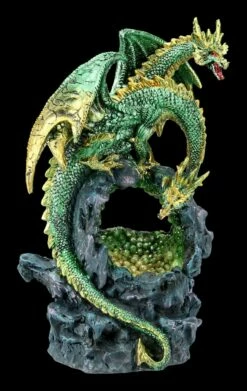 Zweiköpfige Drachen Figur - Grün Mit LED -FIGUREN Verkäufe FS21585 Zweikoepfige Drachen Figur mit LED Beleuchtung 1 1280x1280