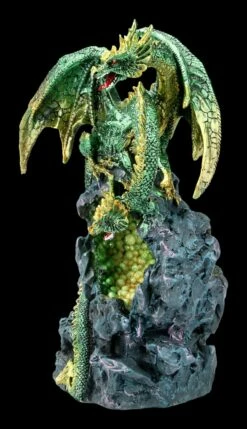 Zweiköpfige Drachen Figur - Grün Mit LED -FIGUREN Verkäufe FS21585 Zweikoepfige Drachen Figur mit LED Beleuchtung 3 1280x1280
