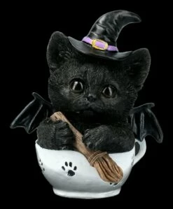 Hexen Katzen Figur - Kit-Tea