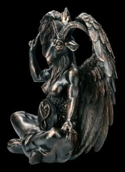 Große Baphomet Figur - Kupferfarben -FIGUREN Verkäufe FS21626 Grosse Baphomet Figur kupferfarben 3 1280x1280