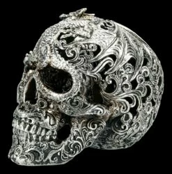 Totenkopf - Cranial Drakos - Silber -FIGUREN Verkäufe FS216417 Totenkopf Cranial Drakos silber 3 1280x1280