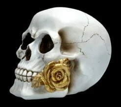 Weißer Totenkopf Mit Rose - Floral Fate -FIGUREN Verkäufe FS22277 Weisser Totenkopf mit Rose Floral Fate 3zfsEQVYnaKAsP 1280x1280