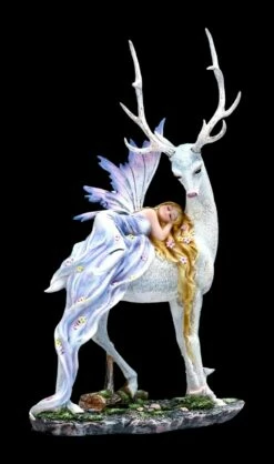Elfen Figur Schläft Auf Weißem Hirsch 14 Elfen Figur Schläft Auf Weißem Hirsch -FIGUREN Verkäufe FS22396 Elfen Figur Schl ft auf weissem Hirsch 1 1280x1280
