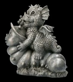 Gartenfigur - Drache Reitet Auf Raupe -FIGUREN Verkäufe FS22667 Gartenfigur Drache reitet auf Raupe 3 1280x1280