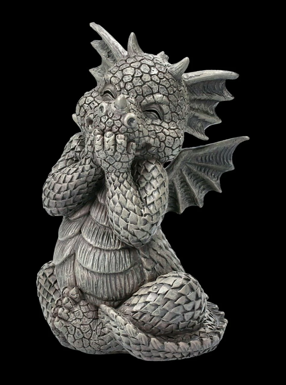 Gartenfigur - Drache Lacht Sich Ins Fäustchen Klein 4 Gartenfigur - Drache Lacht Sich Ins Fäustchen Klein – Bild 2