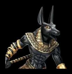 Anubis Krieger Figur Auf Felsen - Schwarz -FIGUREN Verkäufe FS23927 Anubis Krieger Figur auf Felsen schwarz 1 1280x1280