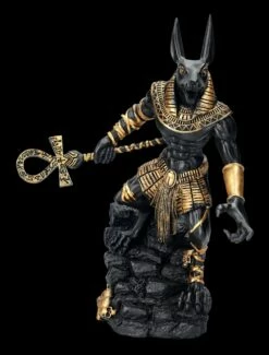 Anubis Krieger Figur Auf Felsen - Schwarz -FIGUREN Verkäufe FS23927 Anubis Krieger Figur auf Felsen schwarz 2 1280x1280