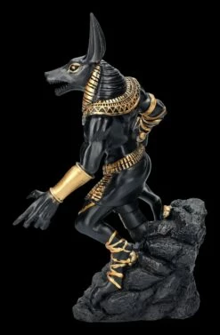 Anubis Krieger Figur Auf Felsen - Schwarz -FIGUREN Verkäufe FS23927 Anubis Krieger Figur auf Felsen schwarz 3 1280x1280