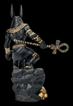 Anubis Krieger Figur Auf Felsen - Schwarz -FIGUREN Verkäufe FS23927 Anubis Krieger Figur auf Felsen schwarz 4 1280x1280