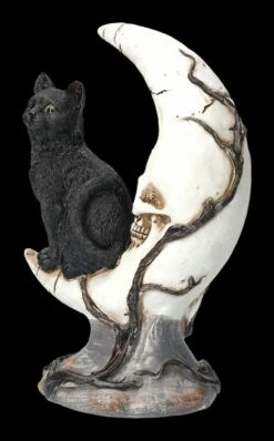 Totenkopf Mond Mit Schwarzer Katze -FIGUREN Verkäufe FS23935 Totenkopf Mond mit schwazer Katze 7 1280x1280