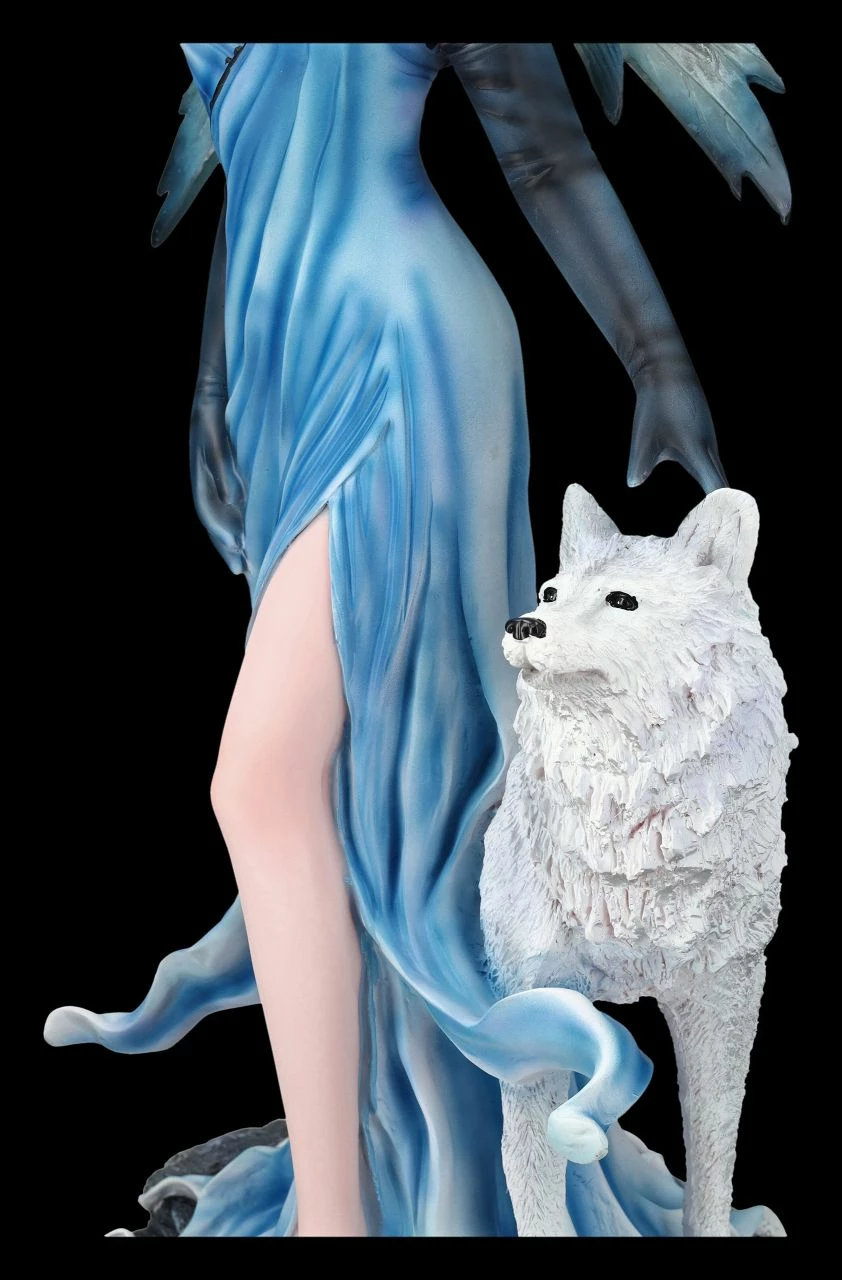 Elfen Figur Talia Mit Winter Wolf 10 Elfen Figur Talia Mit Winter Wolf – Bild 8