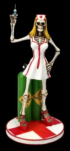 Skelett Figur - Sexy Krankenschwester