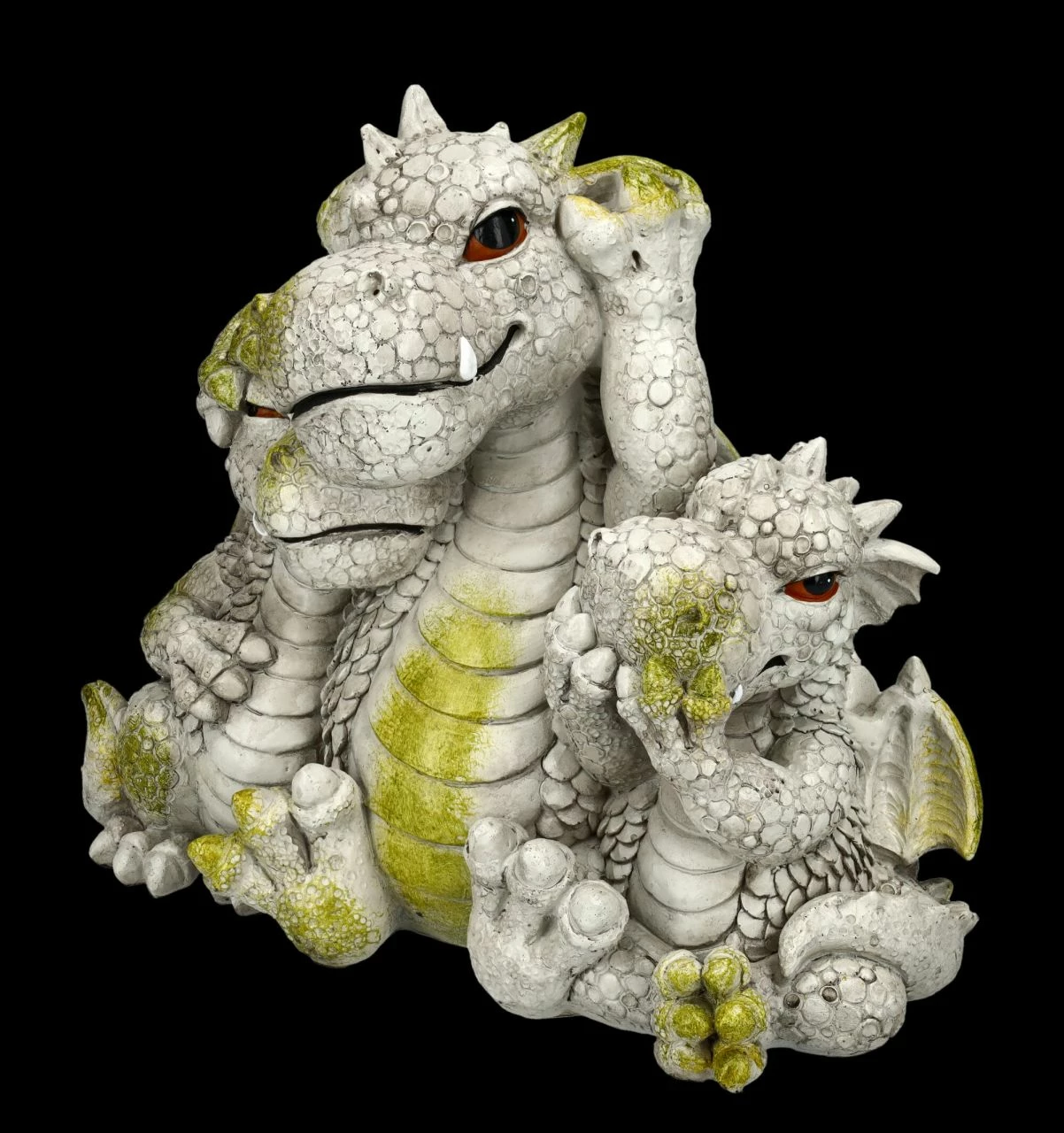 Gartenfigur Drachen Familie - Nichts Böses 8 Gartenfigur Drachen Familie - Nichts Böses – Bild 6