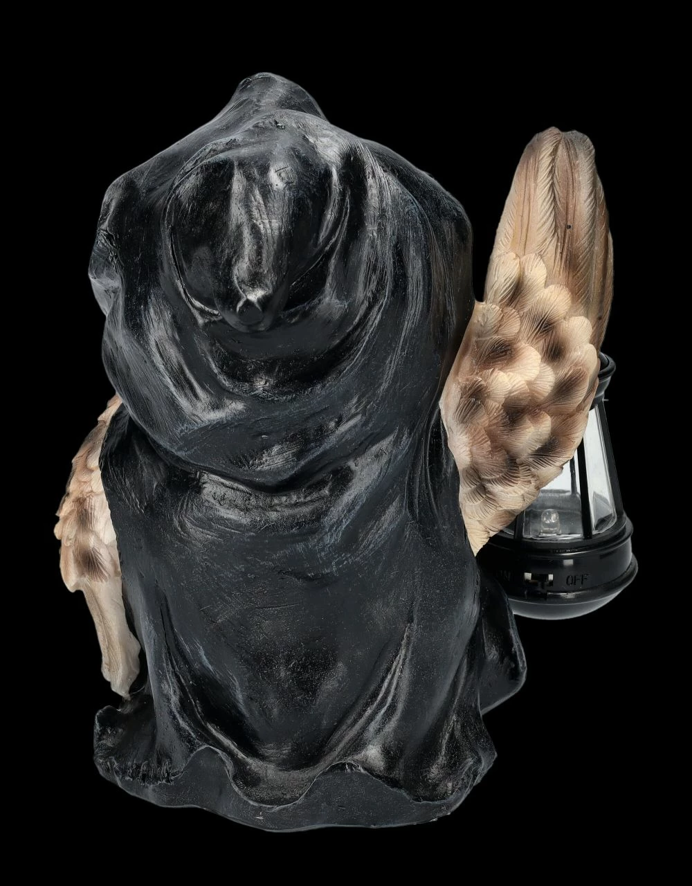 Eulen Figur In Reaperkutte Mit LED Laterne 6 Eulen Figur In Reaperkutte Mit LED Laterne – Bild 4