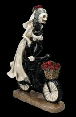 Skelettfigur - Hochzeitspaar Auf Fahrrad -FIGUREN Verkäufe FS25265 Skelettfigur Hochzeitspaar mit Fahrrad 6 1280x1280