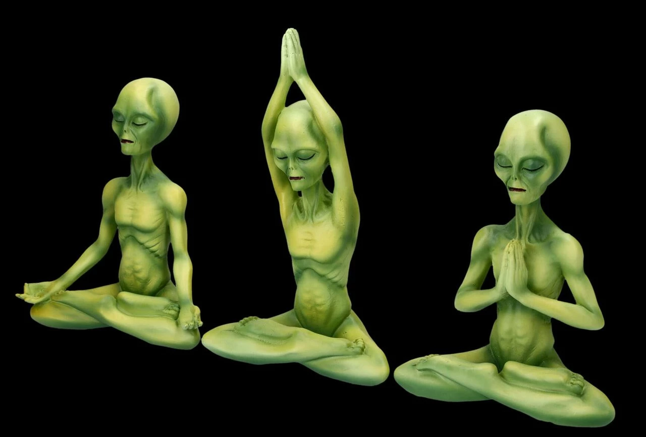 Alien Figuren Beim Yoga 3er Set 6 Alien Figuren Beim Yoga 3er Set – Bild 4