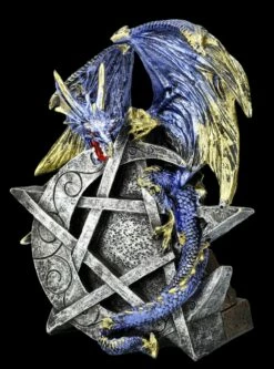 Drachenfigur Schlängelt Sich Um Mond-Pentagramm -FIGUREN Verkäufe FS25480 Drachenfigur schl ngelt sich um Mond Pentagramm 2 1280x1280