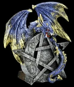 Drachenfigur Schlängelt Sich Um Mond-Pentagramm -FIGUREN Verkäufe FS25480 Drachenfigur schl ngelt sich um Mond Pentagramm 9 1280x1280