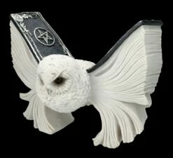 Eulen Figur Weiß - Botschafterin Mit Buchflügeln 12 Eulen Figur Weiß - Botschafterin Mit Buchflügeln -FIGUREN Verkäufe FS25622 Eulen Figur weiss Botschafter mit Buchfl geln 2 1280x1280