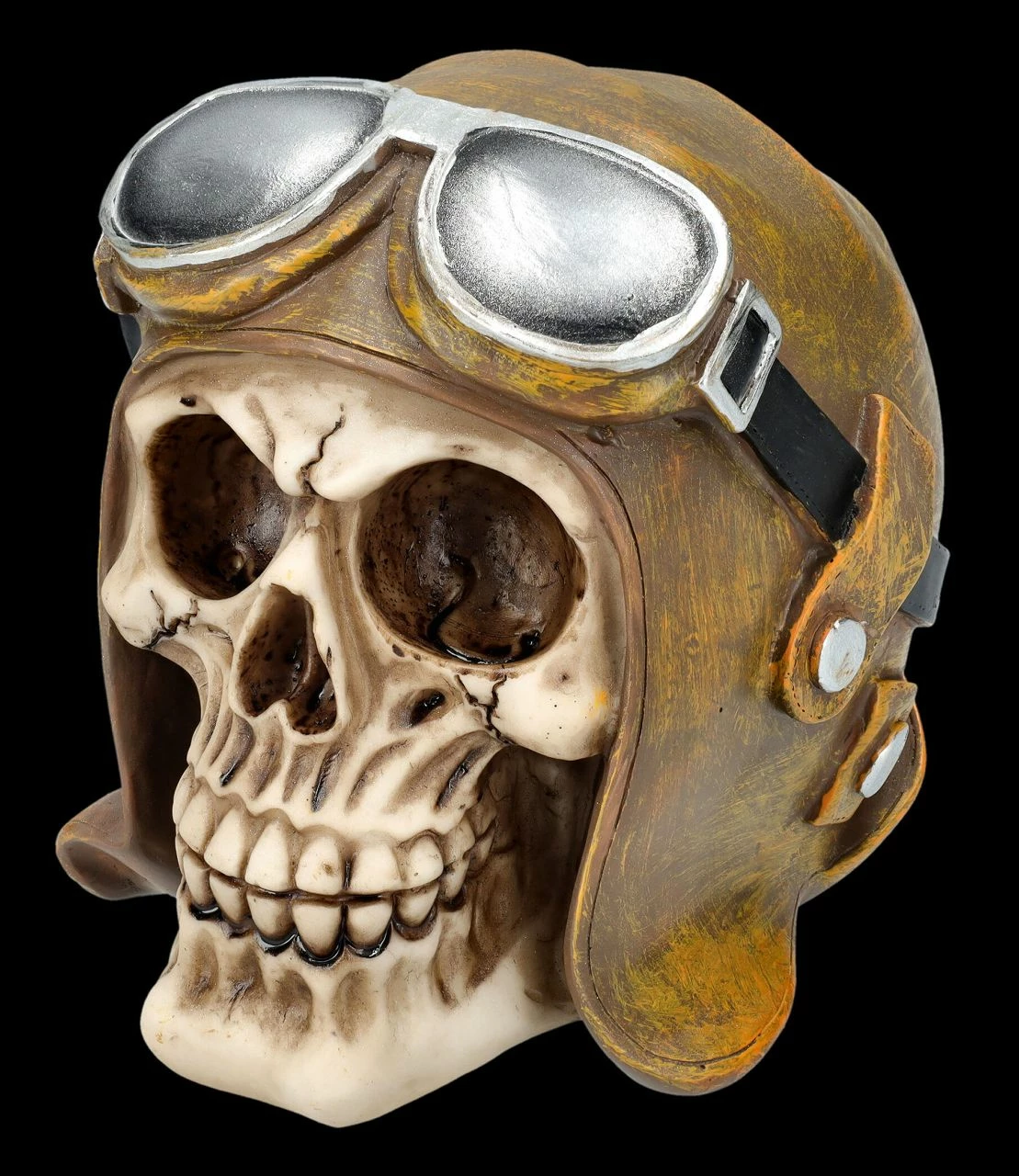 Totenkopf Mit Fliegermütze Und Brille 8 Totenkopf Mit Fliegermütze Und Brille – Bild 6