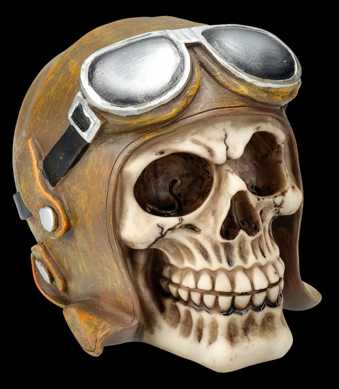 Totenkopf Mit Fliegermütze Und Brille 3 Totenkopf Mit Fliegermütze Und Brille