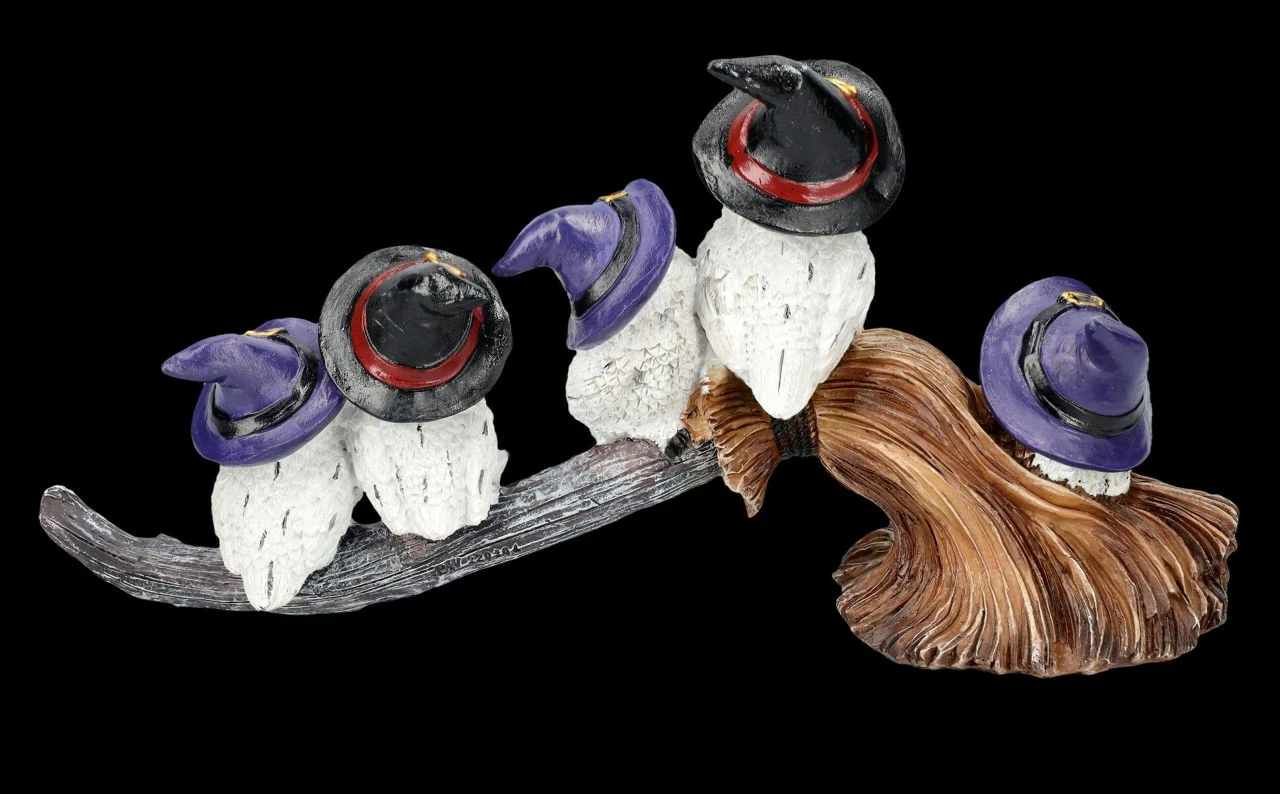 Lustige Eulen Figuren Auf Hexenbesen 6 Lustige Eulen Figuren Auf Hexenbesen – Bild 4