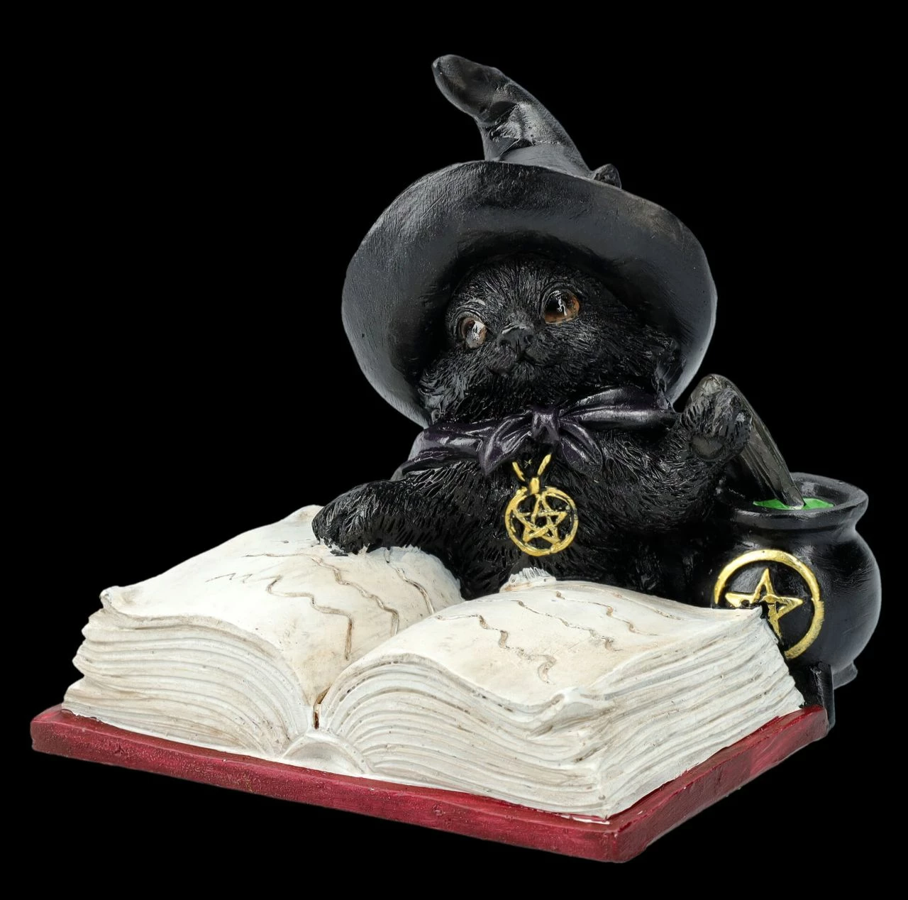 Hexen Katzen Figur - Familiars Brew 5 Hexen Katzen Figur - Familiars Brew – Bild 3