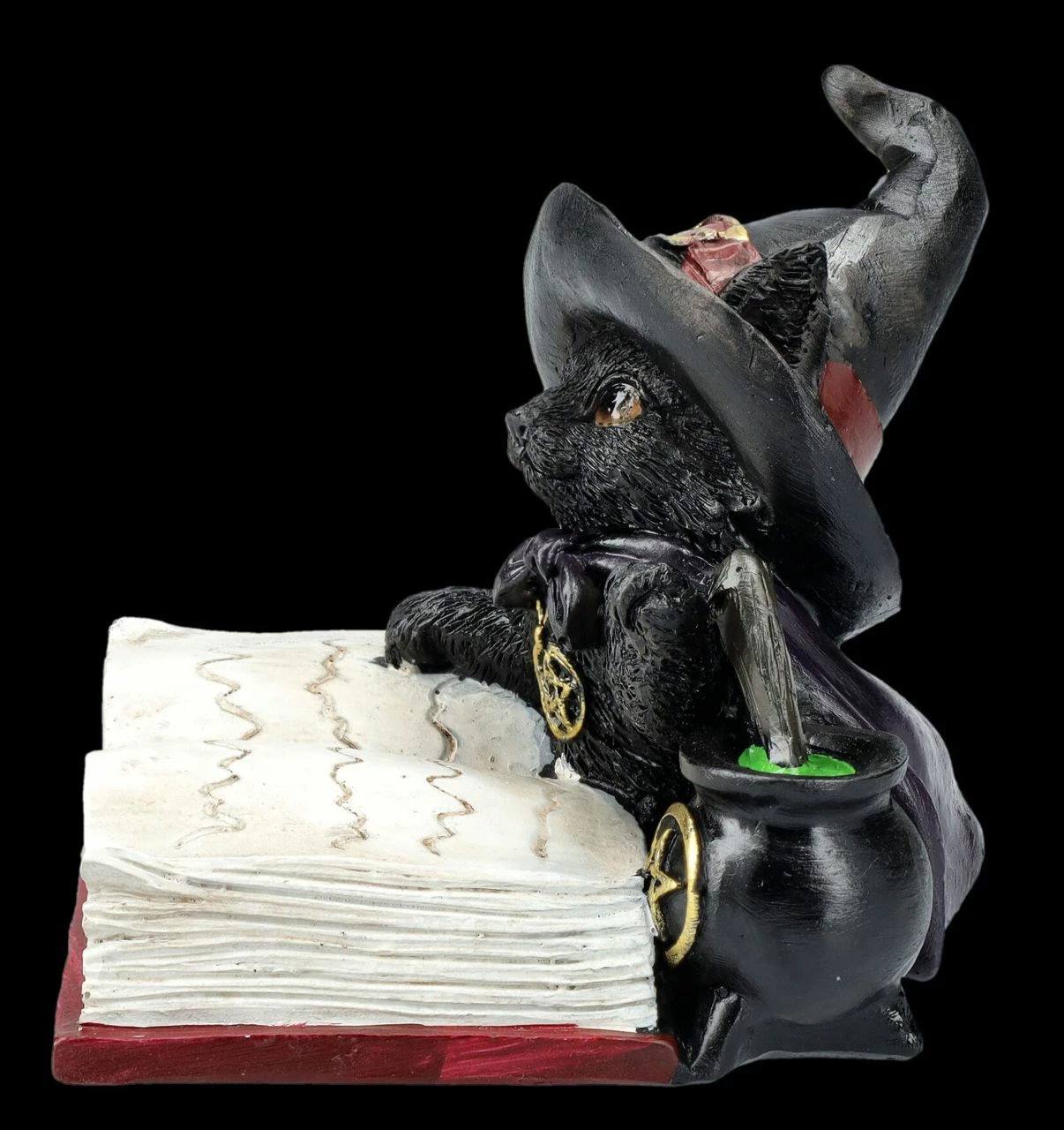Hexen Katzen Figur - Familiars Brew 6 Hexen Katzen Figur - Familiars Brew – Bild 4