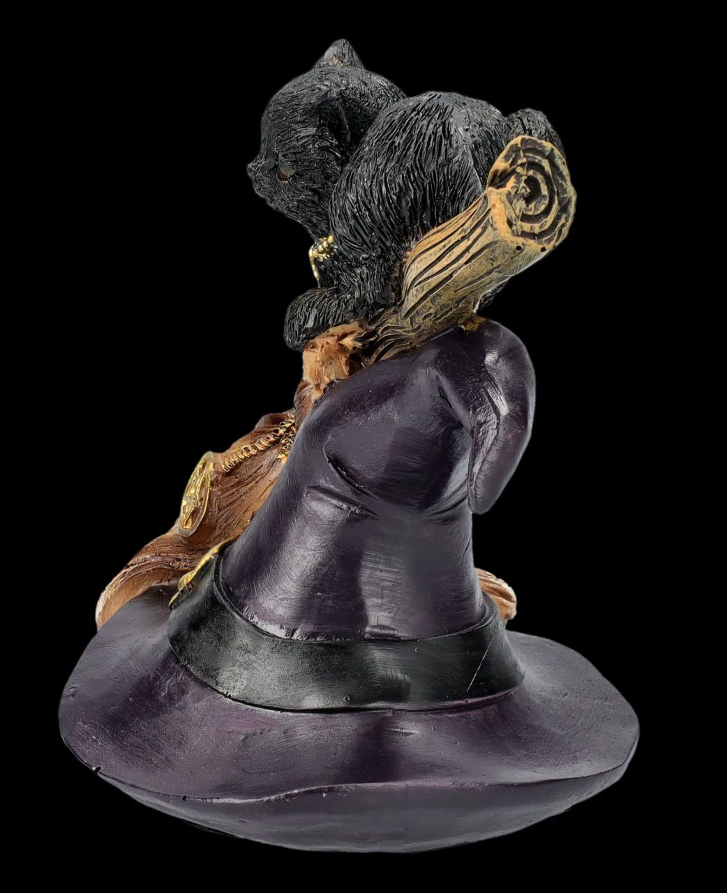 Hexen Katzen Figur Auf Hut Und Besen 6 Hexen Katzen Figur Auf Hut Und Besen – Bild 4