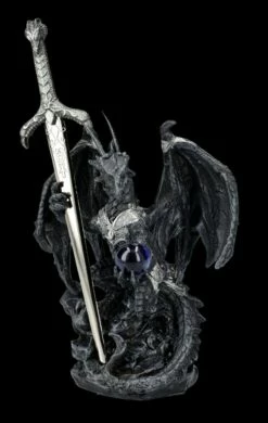 Brieföffner - Schwarzer Drache In Rüstung -FIGUREN Verkäufe FS26117 Brief ffner Schwarzer Drache in R stung 2 1280x1280