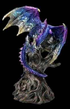 Drachenfigur Blau Auf Seelenbaum - Ealdwoode -FIGUREN Verkäufe FS26163 Drachenfigur blau auf Seelenbaum Ealdwoode 2 1280x1280