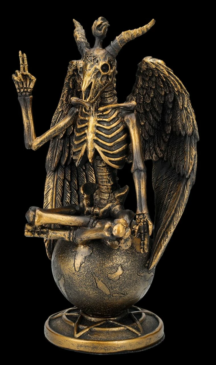 Baphomet Figur Als Skelett 5 Baphomet Figur Als Skelett – Bild 3