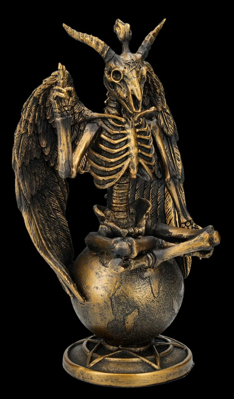 Baphomet Figur Als Skelett 4 Baphomet Figur Als Skelett – Bild 2