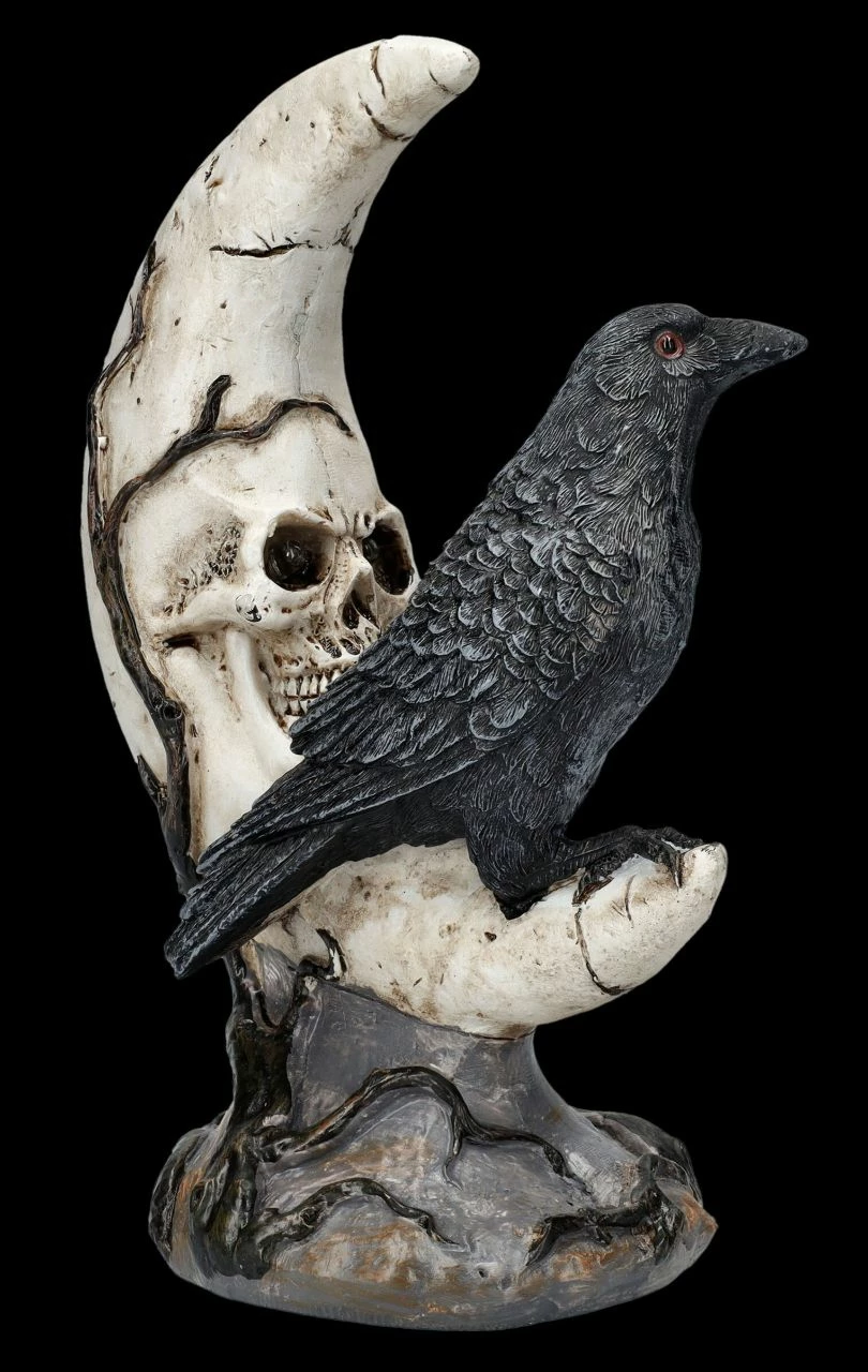 Totenkopf Mond Mit Rabe LED 10 Totenkopf Mond Mit Rabe LED – Bild 8