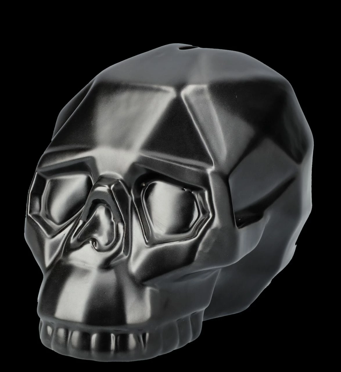 Totenkopf Spardose - Geometrie Schwarz 7 Totenkopf Spardose - Geometrie Schwarz – Bild 5