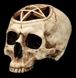 Totenkopf Figur - Ritualschädel Mit Pentagramm -FIGUREN Verkäufe FS26417 Totenkopf Figur Ritualsch del mit Pentagramm 2 1280x1280